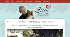 Desktop Screenshot of elitepetcarepalmsprings.com