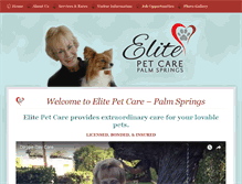 Tablet Screenshot of elitepetcarepalmsprings.com